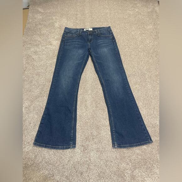 Y2K vintage retro seventies casual grunge Route 66 denim bootcut jeans sz 11/12 - Picture 2 of 12